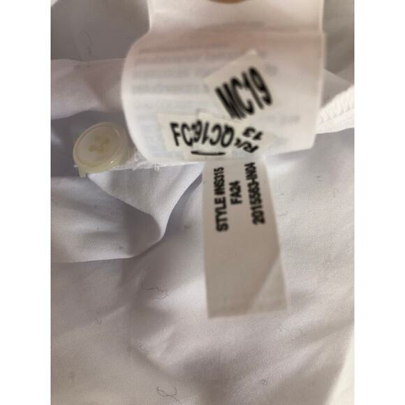 Madewell Easy Y Neck Button Up Shirt White NWT S - Picture 7 of 8
